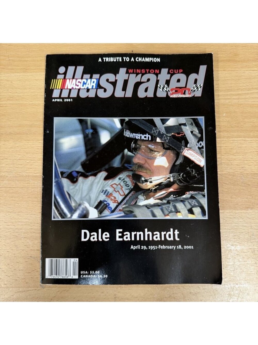 Nascar Illustrated A Tribute To Champion Dale Earnhardt Magazine Black Paper